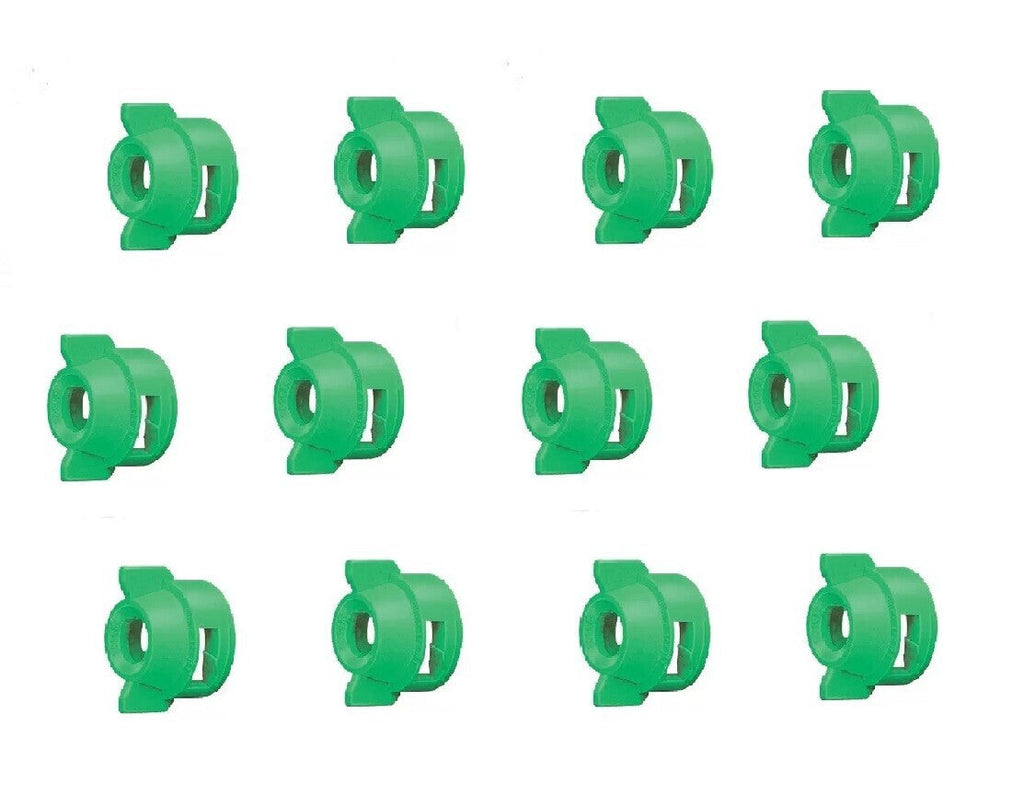 Pack of 12 - Quick TeeJet Green Nylon Cap For TK-V & TF-V Style Spray Tip