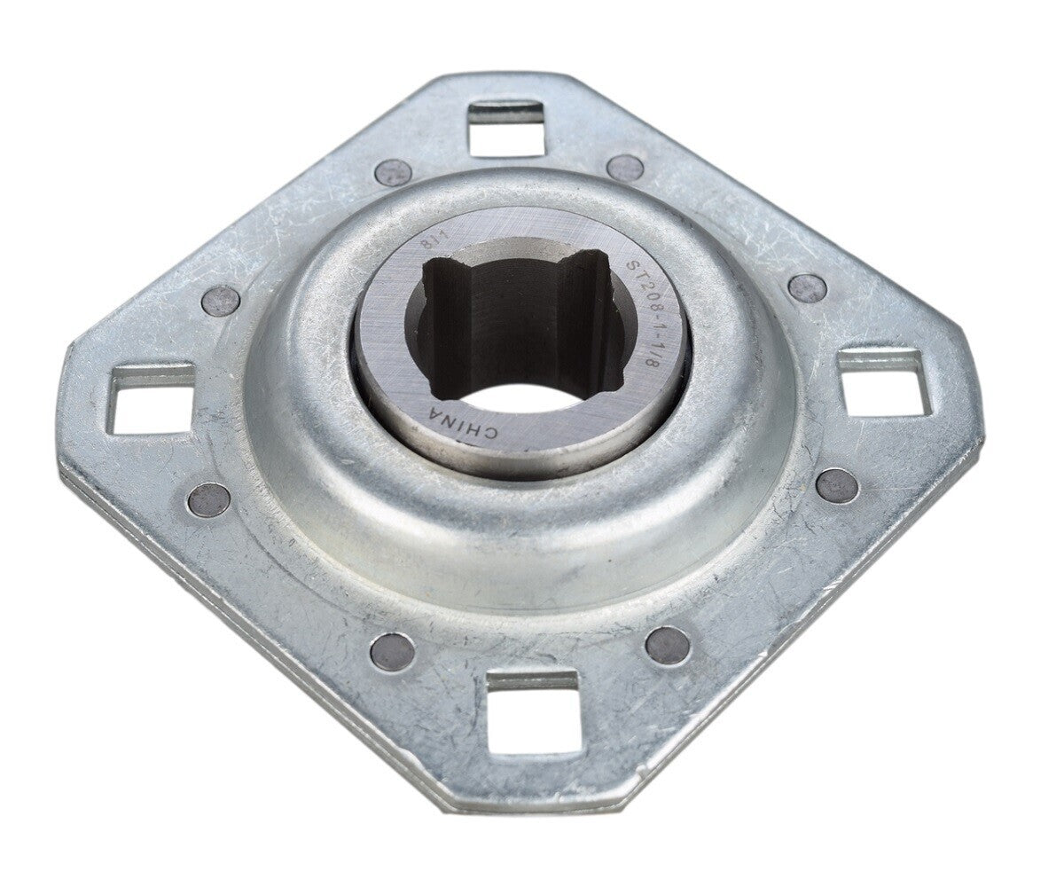 4 of Disc Harrow Bearing 1-1/8" Square Bore w/ 4 - 1/2" Bolt Holes & 4-3/4" OAL