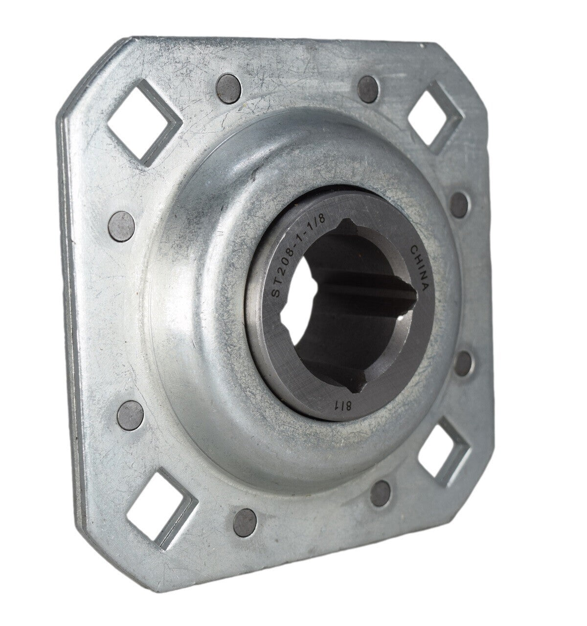 4 of Disc Harrow Bearing 1-1/8" Square Bore w/ 4 - 1/2" Bolt Holes & 4-3/4" OAL
