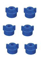 Pack of 6 - Quick TeeJet Blue Nylon Cap For TP, XR, DG, OC, Turbo & AIXR Tips