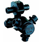 3 Outlet Quick Nozzle Body w/ Check Valve 1" ID Double Hose Shank For Dry Boom