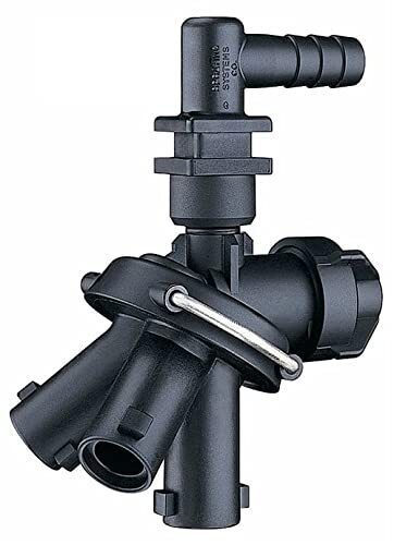 Triple Turret Nozzle Body w/ Check Valve 1/2" ID Single Barb For Dry Booms