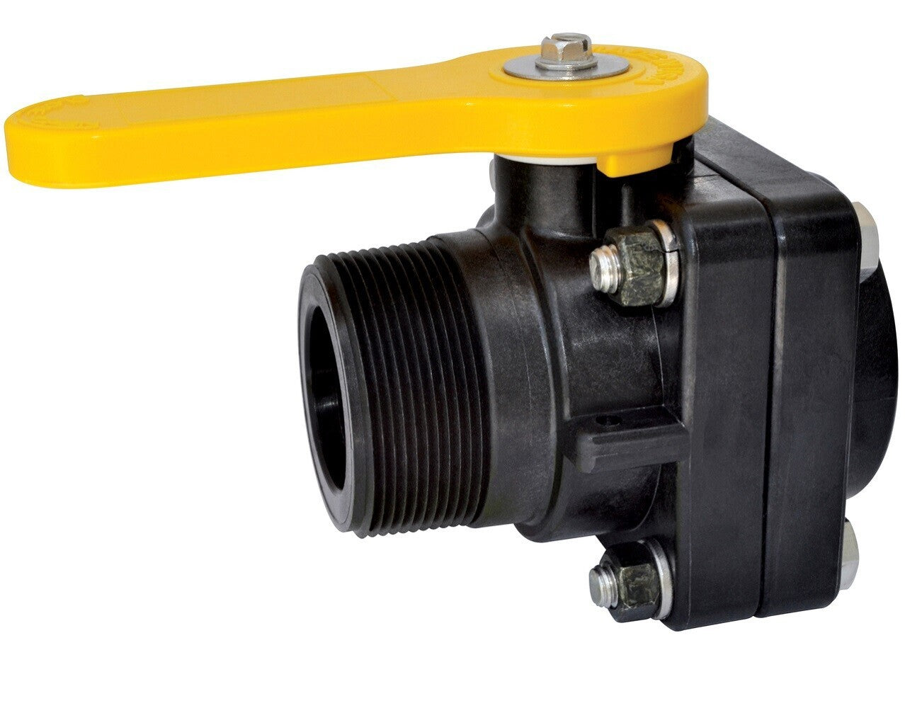 Banjo Stubby Poly Ball Valve Standard Port 2" Male NPT x 2" Female NPT VSMT200
