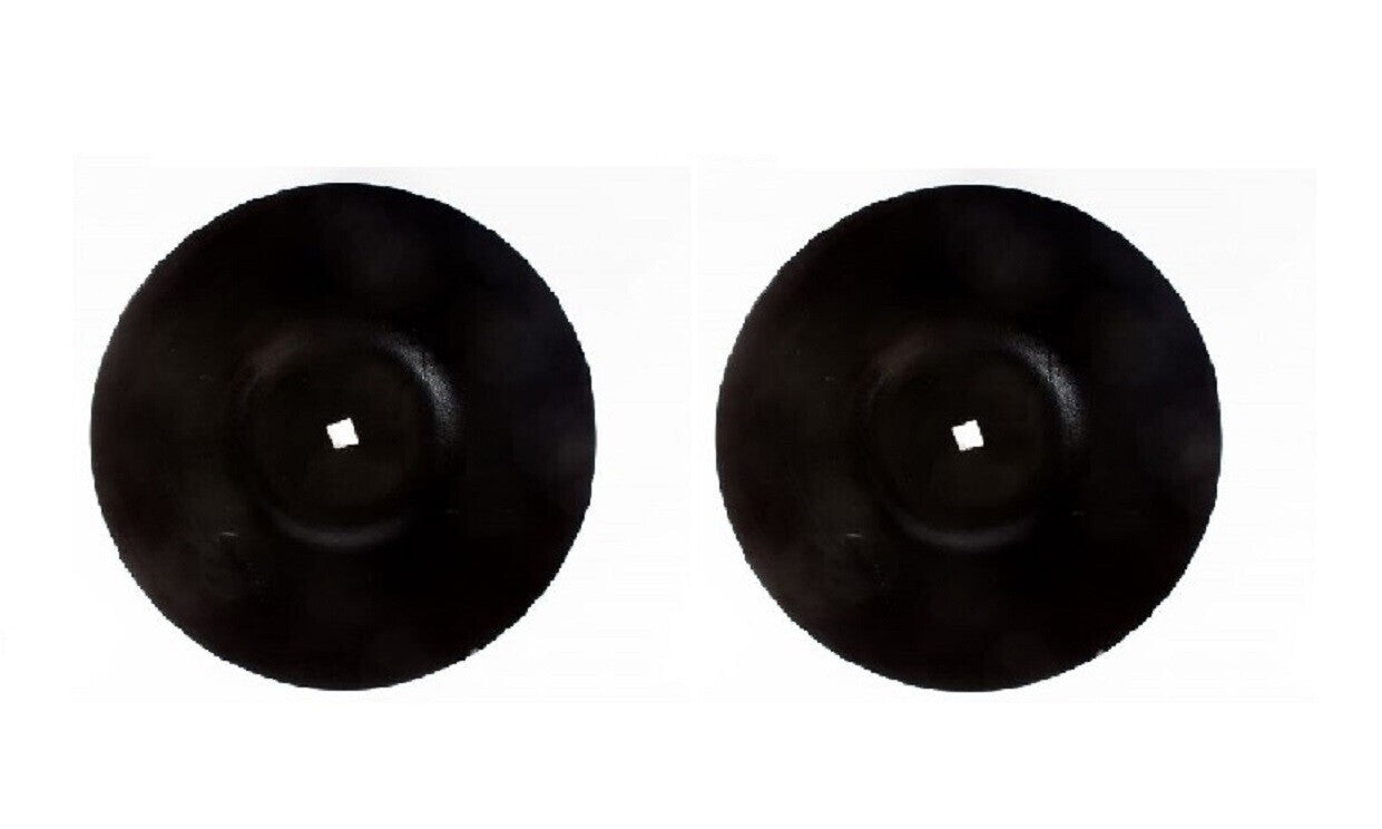 2 of 18" Smooth Disc Harrow Blades 1-1/8" Square Flat Center 7 Gauge P187118FC