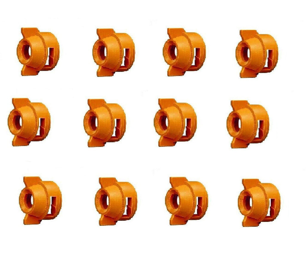 Pack of 12 - Quick TeeJet Orange Nylon Cap For TK-V & TF-V Style Spray Tip