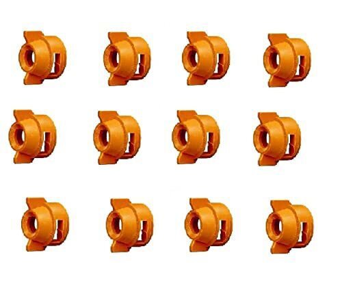 Pack of 12 - Quick TeeJet Orange Nylon Cap For TK-V & TF-V Style Spray Tip