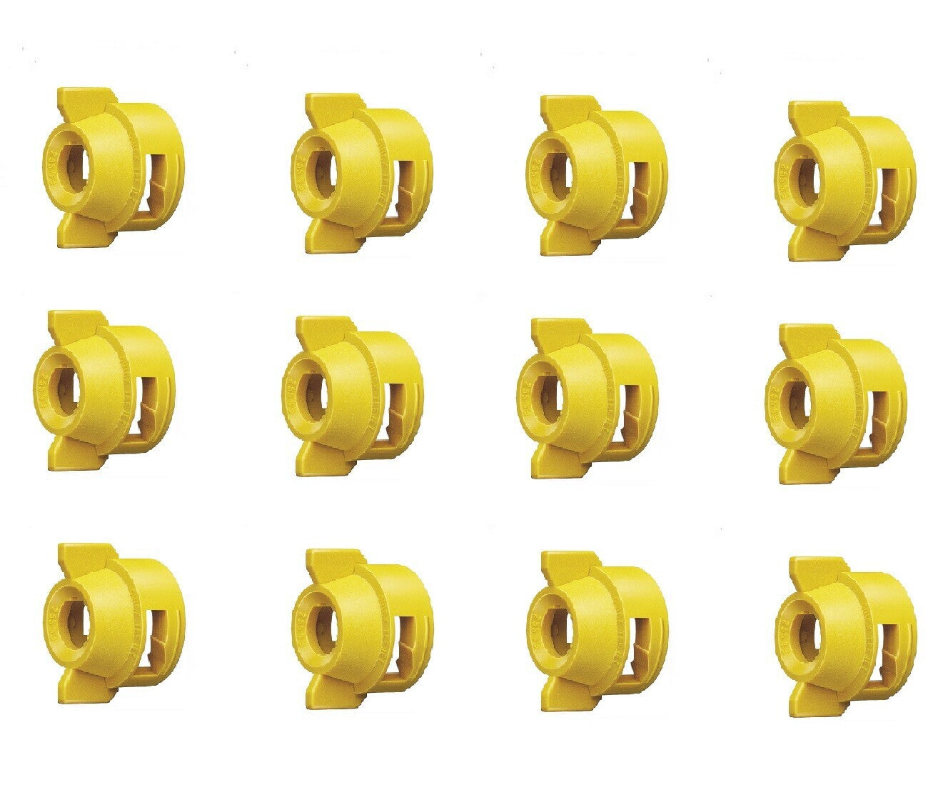 Pack of 12 - Quick TeeJet Yellow Nylon Cap For TK-V & TF-V Style Spray Tip
