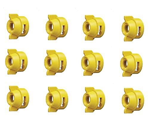 Pack of 12 - Quick TeeJet Yellow Nylon Cap For TK-V & TF-V Style Spray Tip