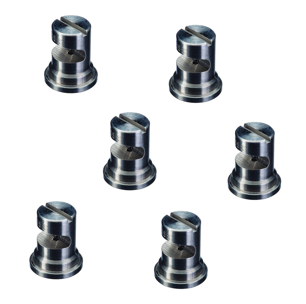 Pack of 6 - TeeJet FloodJet SS Wide Angle Flat Spray Tip 0.10 GPM 40 PSI