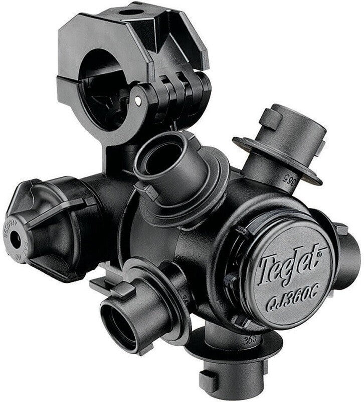 2 of 5-Outlet Quick Nozzle Body w/ Check Valve Fits 1" ID Pipe For Wet Booms