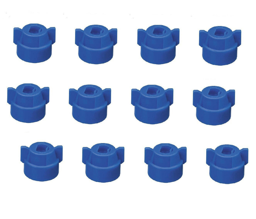 Pack of 12 - Quick TeeJet Blue Nylon Cap For TP, XR, DG, OC, Turbo & AIXR Tips