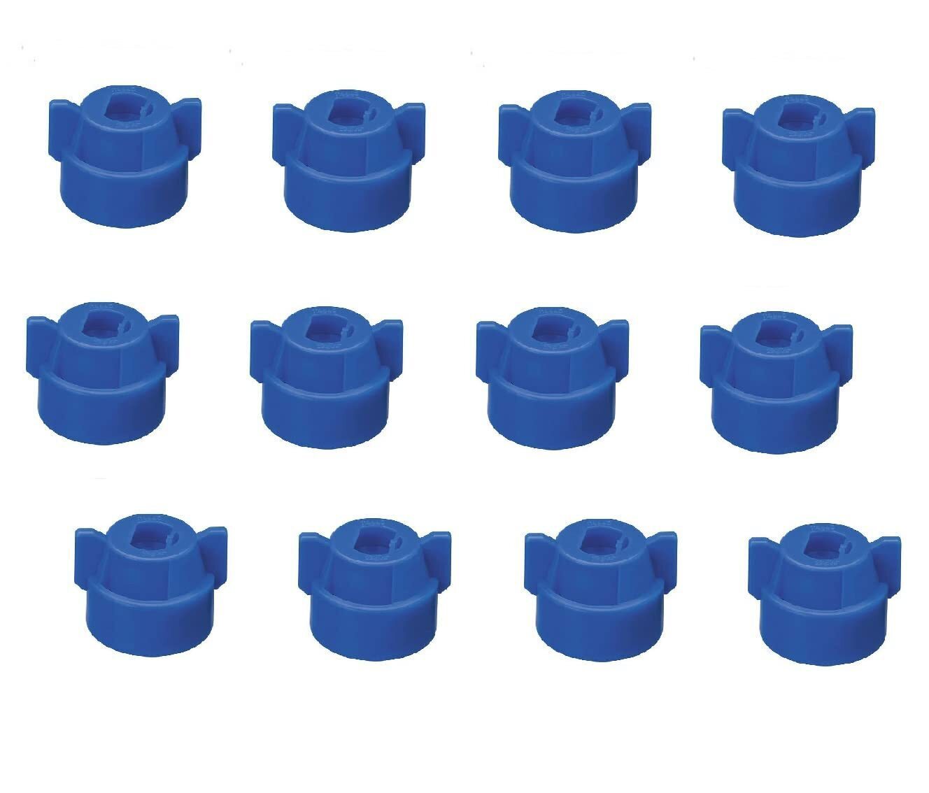 Pack of 12 - Quick TeeJet Blue Nylon Cap For TP, XR, DG, OC, Turbo & AIXR Tips
