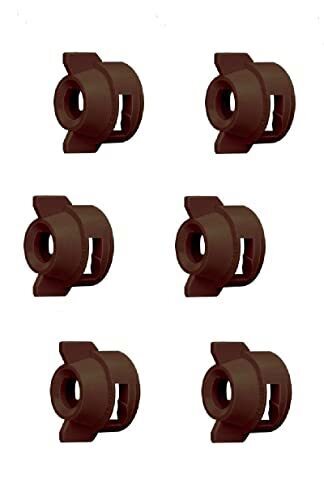 Pack of 6 - Quick TeeJet Brown Nylon Cap For TK-V & TF-V Style Spray Tip