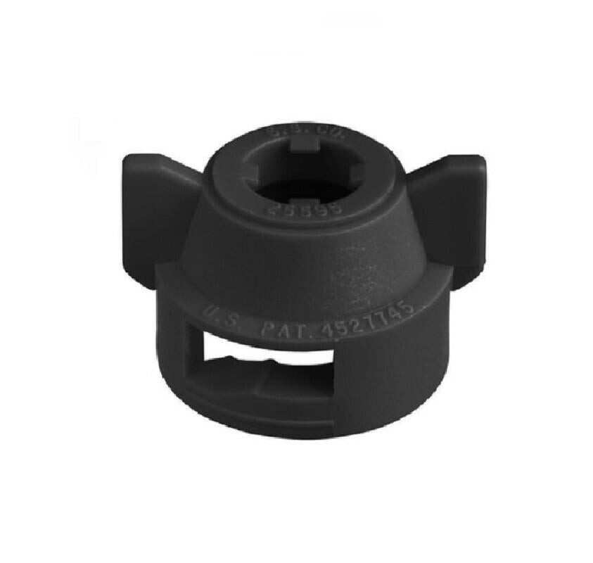 Pack of 50 - Quick TeeJet Black Nylon Cap For Flat Fan Spray Tips w/ 2 Patterns