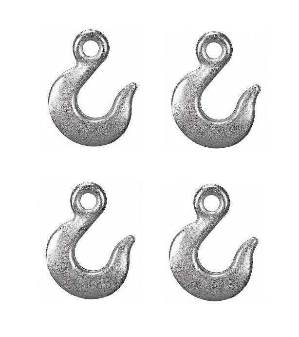 Pack of 4 - 5/16" Chain Slip Hook Grade 30 w/ 1,900 LB Load Limit 07408