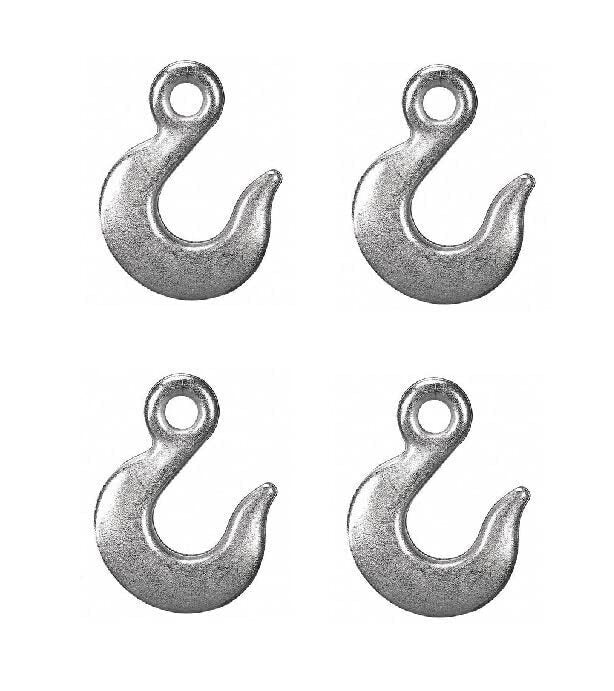 Pack of 4 - 5/16" Chain Slip Hook Grade 30 w/ 1,900 LB Load Limit 07408