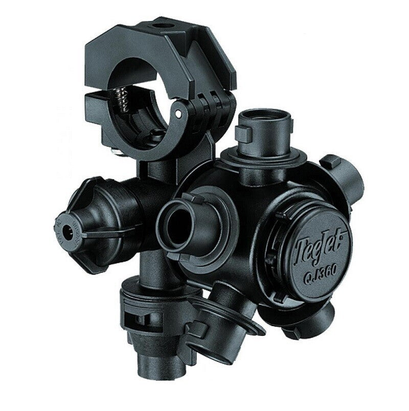 5 Outlet 1" Clamp Quick TeeJet Nozzle Body w/ Fertilizer Outlet For Wet Booms