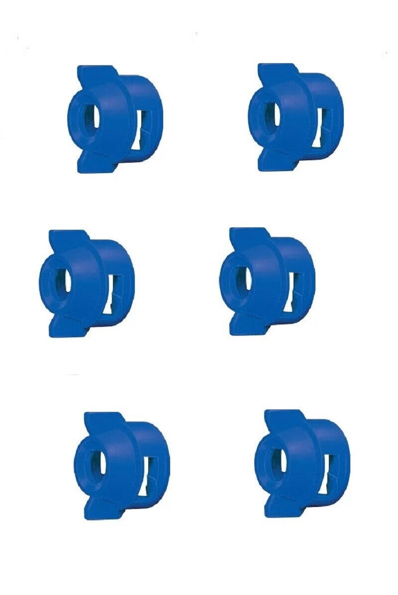 Pack of 6 - Quick TeeJet Blue Nylon Cap For TK-V & TF-V Style Spray Tip