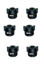 Pack of 6 -  Quick TeeJet Black Nylon Cap For Flat, TP & XR Style Spray Tips