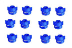 Pack of 12 - Quick TeeJet Blue Nylon Cap For Flat, TP Standard & XR Style Tips