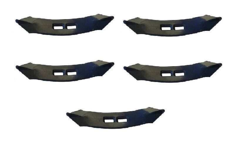 5 Spring Tooth Cultivator Points 2-1/2" Wide x 11" Long w/ 1" to 2" Hole Spacing