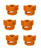 Pack of 6 - Quick TeeJet Orange Nylon Cap For Flat, TP Standard & XR Style Tips