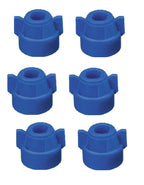 Pack of 6 - Quick TeeJet Blue Nylon Cap For TJ60, AI, SJ3, DGTJ& More Style Tips