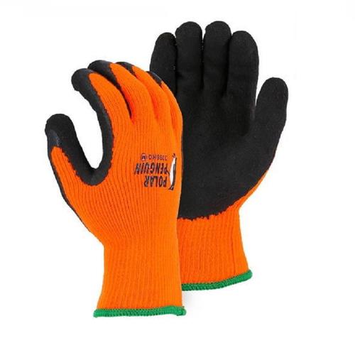 Pair of Majestic X-Large Polar Penguin Winter Lined Gloves w/ Foam Latex Palm