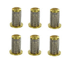 6 of Teejet Brass Check Valve Tip Strainer w/ SS 50 Mesh Screen Opens @ 5 PSI