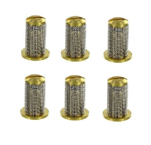 6 of Teejet Brass Check Valve Tip Strainer w/ SS 50 Mesh Screen Opens @ 5 PSI