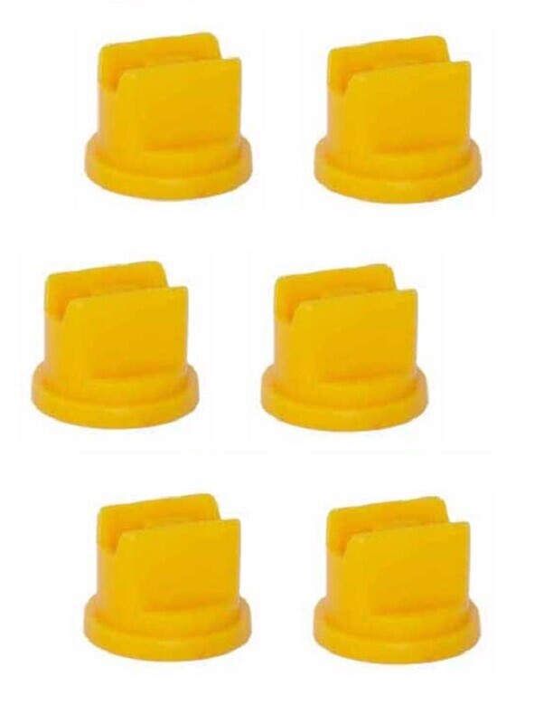 Pack of 6 - Greenleaf Spraymax Extended Range Yellow Spray Tip 80° SMP8002
