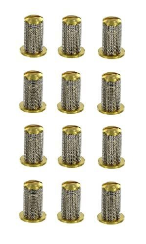 12 of Teejet Brass Check Valve Tip Strainer w/ SS 50 Mesh Screen Opens @ 5 PSI