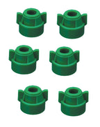 Pack of 6 - Quick TeeJet Green Nylon Cap For TJ60, AI, SJ3 & More Style Tips
