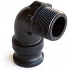 2 of 1-1/4" Banjo Poly Male Adapter 90° - 1-1/4" Male NPT USA MADE 150F90