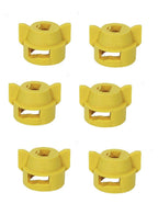 Pack of 6 - Quick TeeJet Yellow Nylon Cap For Flat, TP Standard & XR Style Tips