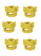 Pack of 6 - Quick TeeJet Yellow Nylon Cap For Flat, TP Standard & XR Style Tips