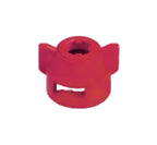Pack of 6 - Quick TeeJet Red Nylon Cap For Flat Fan Spray Tips w/ 2 Patterns