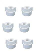 Pack of 6 - Quick TeeJet White Nylon Cap For TP, XR, DG, OC, Turbo & AIXR Tips