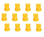 Pack of 12 - TeeJet AI Turbo TwinJet Yellow Flat Spray Tip Rated 0.2 GPM @ 40PSI