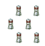 Pack of 6 - TeeJet Stainless Steel Wide Angle Spray Tips Rated 0.5 GPM @ 40 PSI
