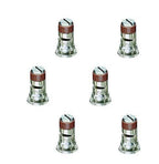 Pack of 6 - TeeJet Stainless Steel Wide Angle Spray Tips Rated 0.5 GPM @ 40 PSI