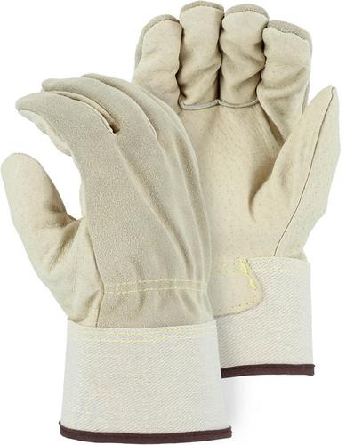 Pair of Large Majestic Fleece Lined Pigskin Leather Palm Premium Gloves 1612