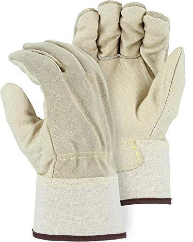 Pair of Large Majestic Fleece Lined Pigskin Leather Palm Premium Gloves 1612