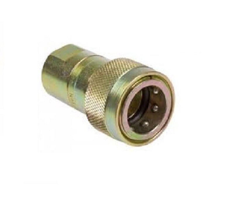 Tractor Coupler w/ 1/2" Pioneer Female Body Threads to 3/4"- 16 ORB Thread