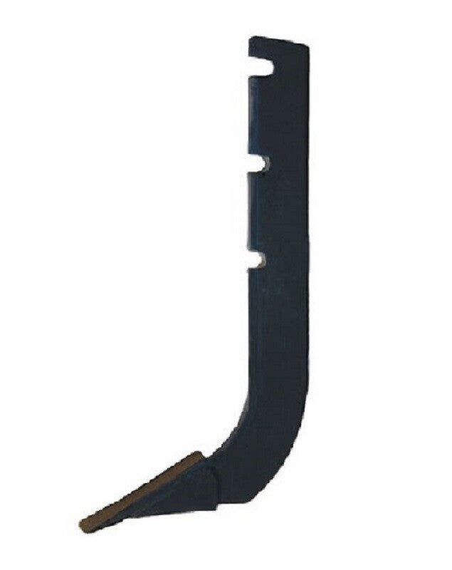 18" Long x 2.50" Wide x 3/4" Thick Box Blade Shanks & Point w/ 3 Half Slots