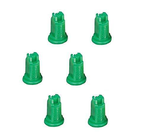 Pack of 6 - TeeJet Air Induction XR Flat Spray Tips Green 110° 0.15 GPM @ 40 PSI