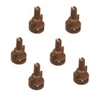 Pack of 6 - TeeJet Air Induction Flat Spray Tips Brown 110° Polymer Visiflo