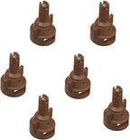 Pack of 6 - TeeJet Air Induction Flat Spray Tips Brown 110° Polymer Visiflo
