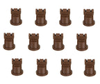 Pack of 12 - TeeJet AI Turbo TwinJet Brown Flat Spray Tip Rated 0.5 GPM @ 40 PSI