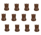 Pack of 12 - TeeJet AI Turbo TwinJet Brown Flat Spray Tip Rated 0.5 GPM @ 40 PSI
